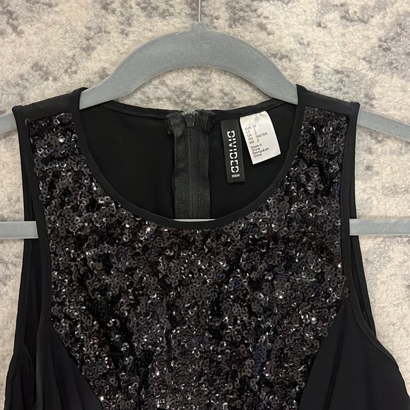 Mini sparkle black body con dress - Picture 3 of 4